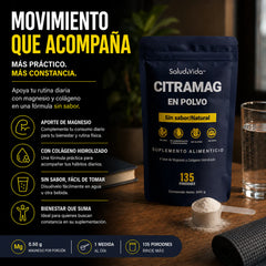Citrato de magnesio en polvo 500g