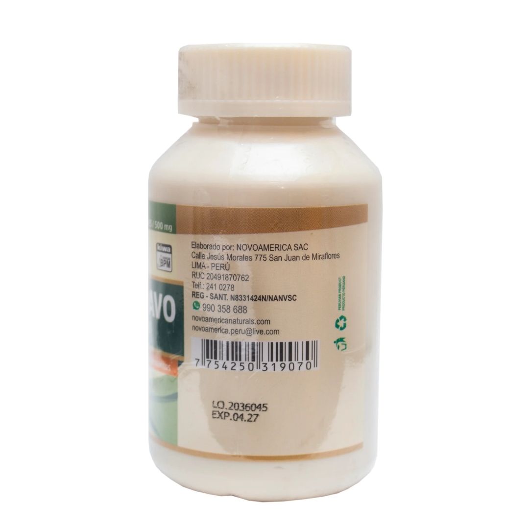 Cola de Pavo 500 mg  100 cápsulas -Inmunológico, Anticancerígeno, Antiinflamatorio
