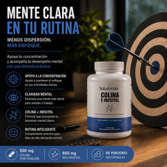 Colina e Inositol 180 Cápsulas