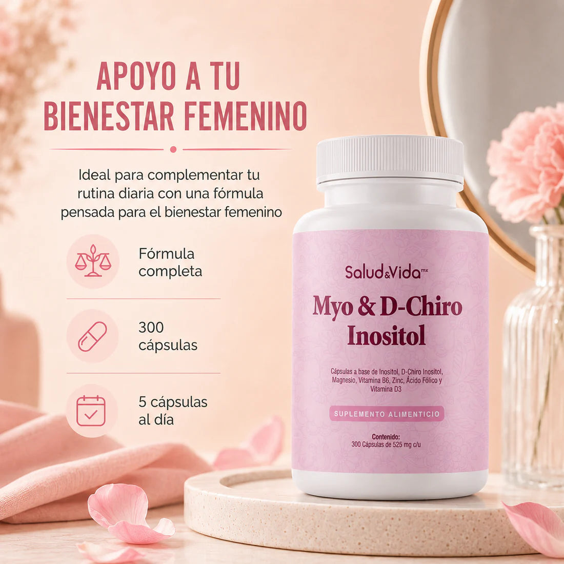 Ultimate MYO & D-Chiro Inositol 2000mg (40:1) 300 Cápsulas