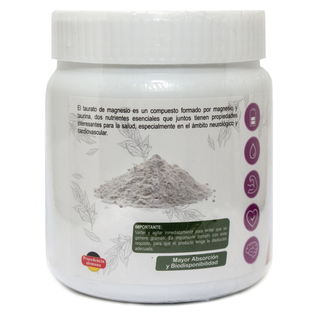 Taurato de Magnesio 200 g. - Estrés . Presión arterial alta - Corazón