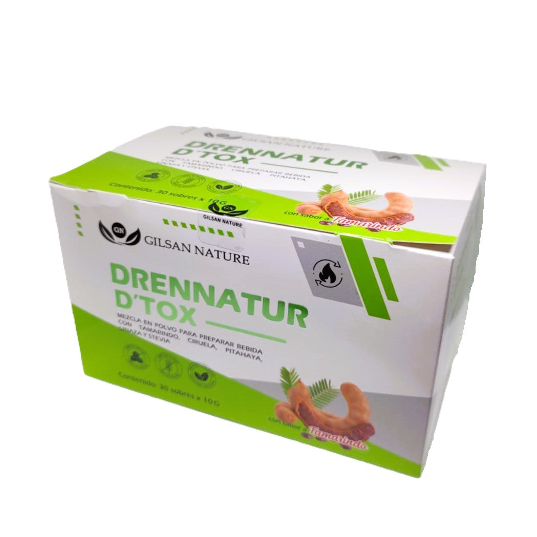 DRENNATUR D’TOX 30 sobres , sabor tamarindo- Limpieza de colon