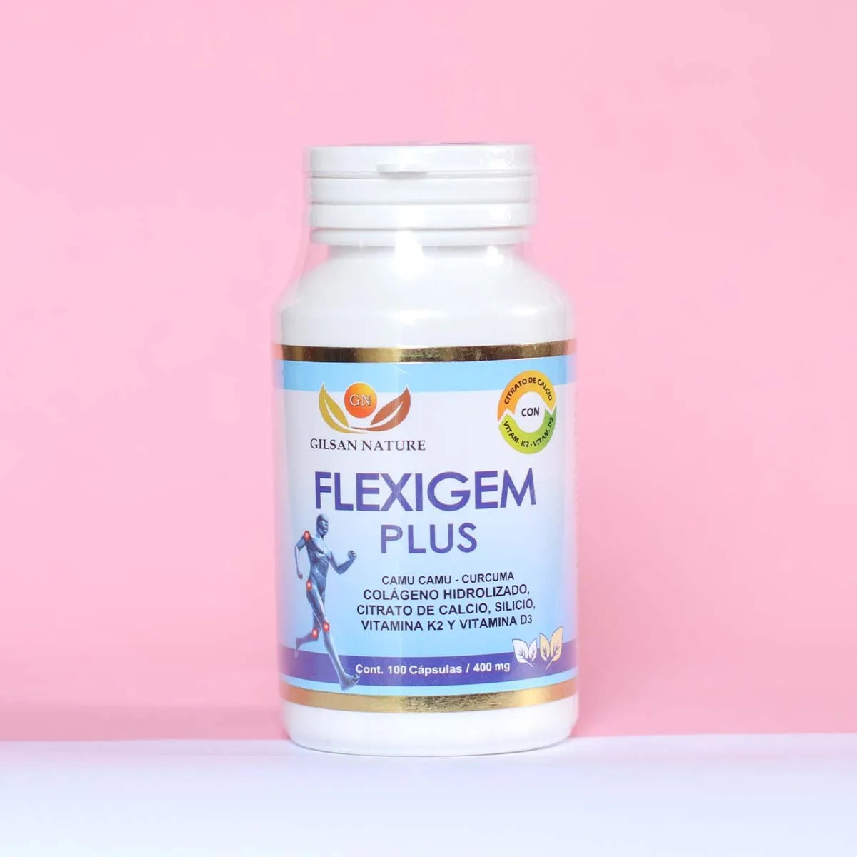 Flexigem Plus 400mg. 100 cápsulas