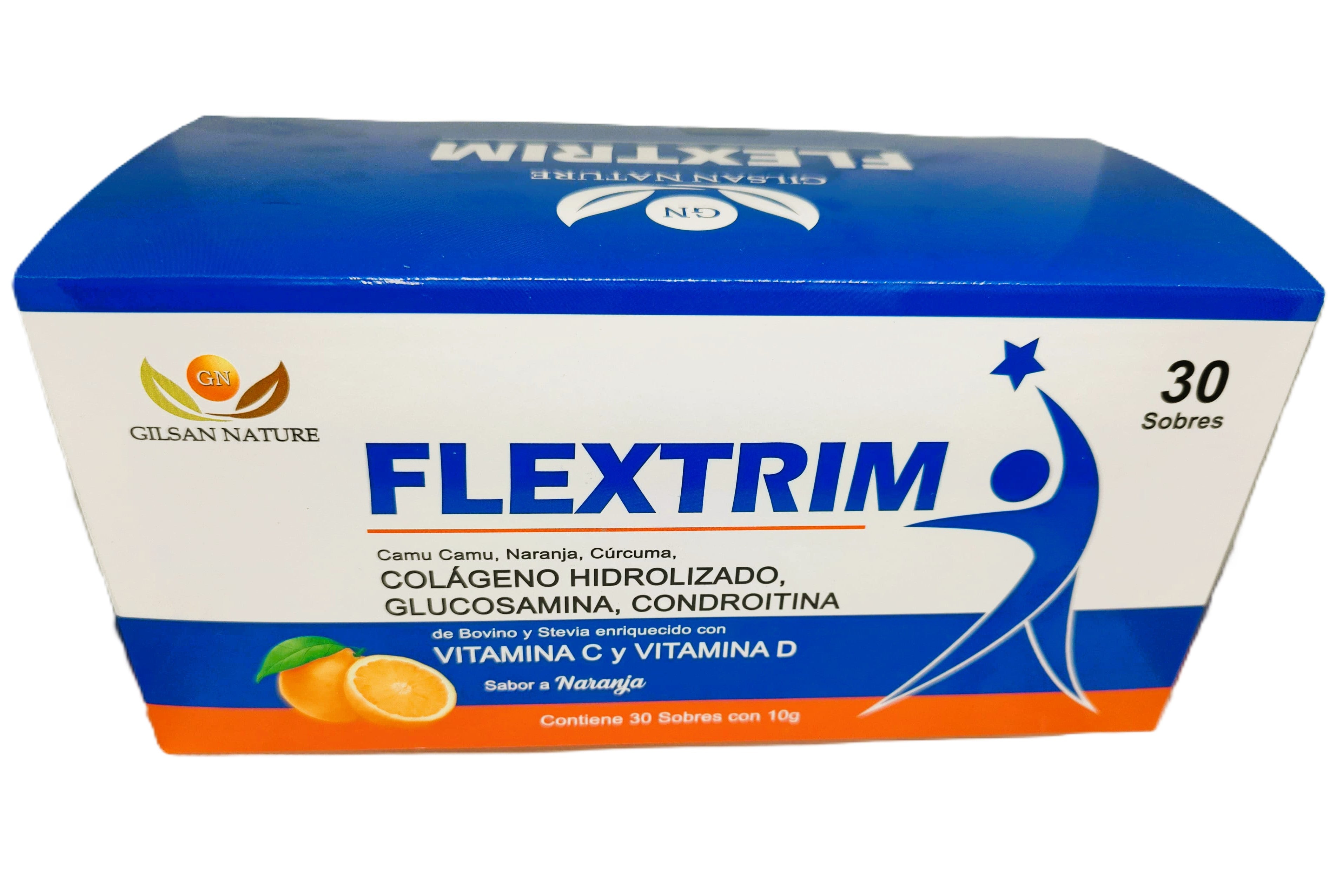 FLEXTRIM 30sobres 10grs.Colágeno, Glucosamina  Artritis - Artrosis- Articulaciones - Piel