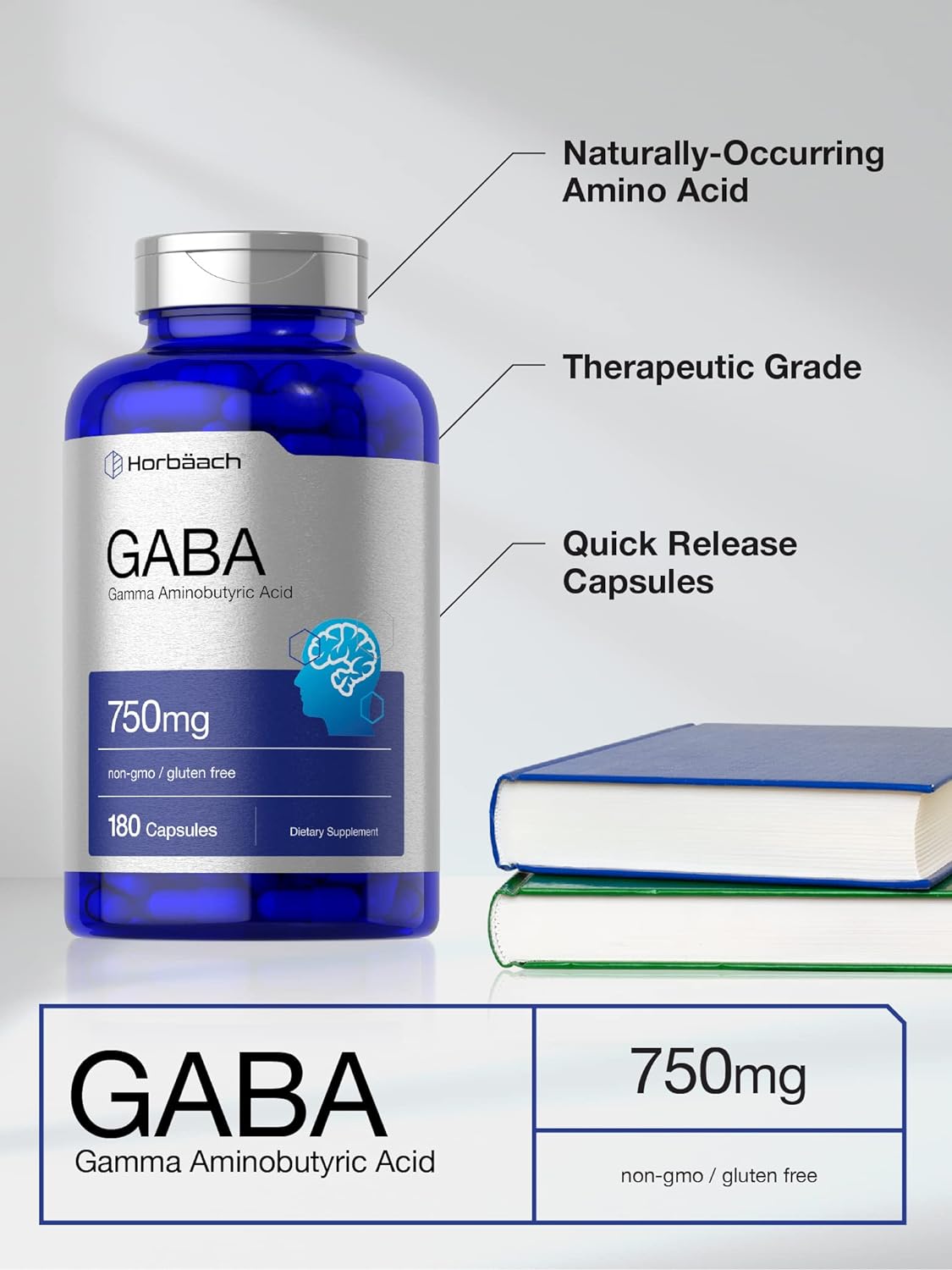 Gaba 750 mg 180 cápsulas