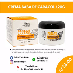 CREMA FACIAL BABA DE CARACOL pote 120grs.