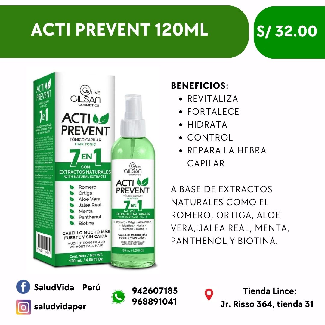 TÓNICO CAPILAR ACTIPREVENT 120 ML