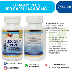 FLEXIGEM PLUS 400MG 100 CÁPSULAS