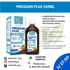 Prossan Plus 345ml. | Próstata, Vesícula.
