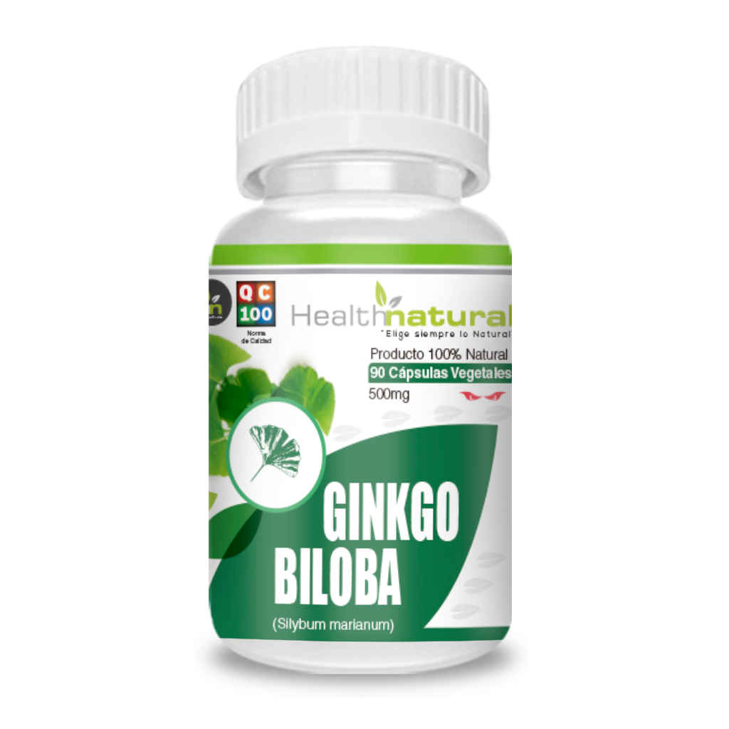 GINKGO BILOBA 90 CÁPSULAS 500MG | Circulación sanguínea, Antioxidante ...