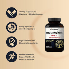 Magnesio Glicinato+Citrato  400mg.