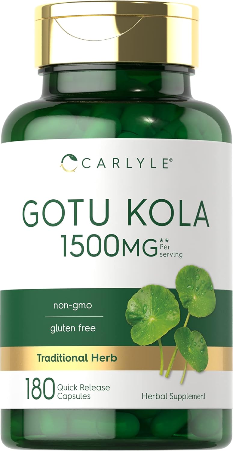 Gotu Kola o Centella Asiática 1500mg. p/s 180 cápsulas