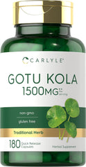 Gotu Kola o Centella Asiática 1500mg. p/s 180 cápsulas
