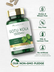 Gotu Kola o Centella Asiática 1500mg. p/s 180 cápsulas