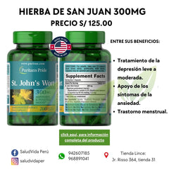 Hierba de San Juan 300 mg | 200 cápsulas