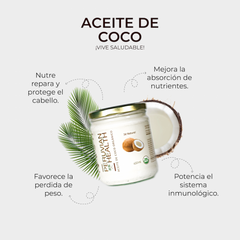 Aceite de Coco Virgen Orgánico | 450 ml