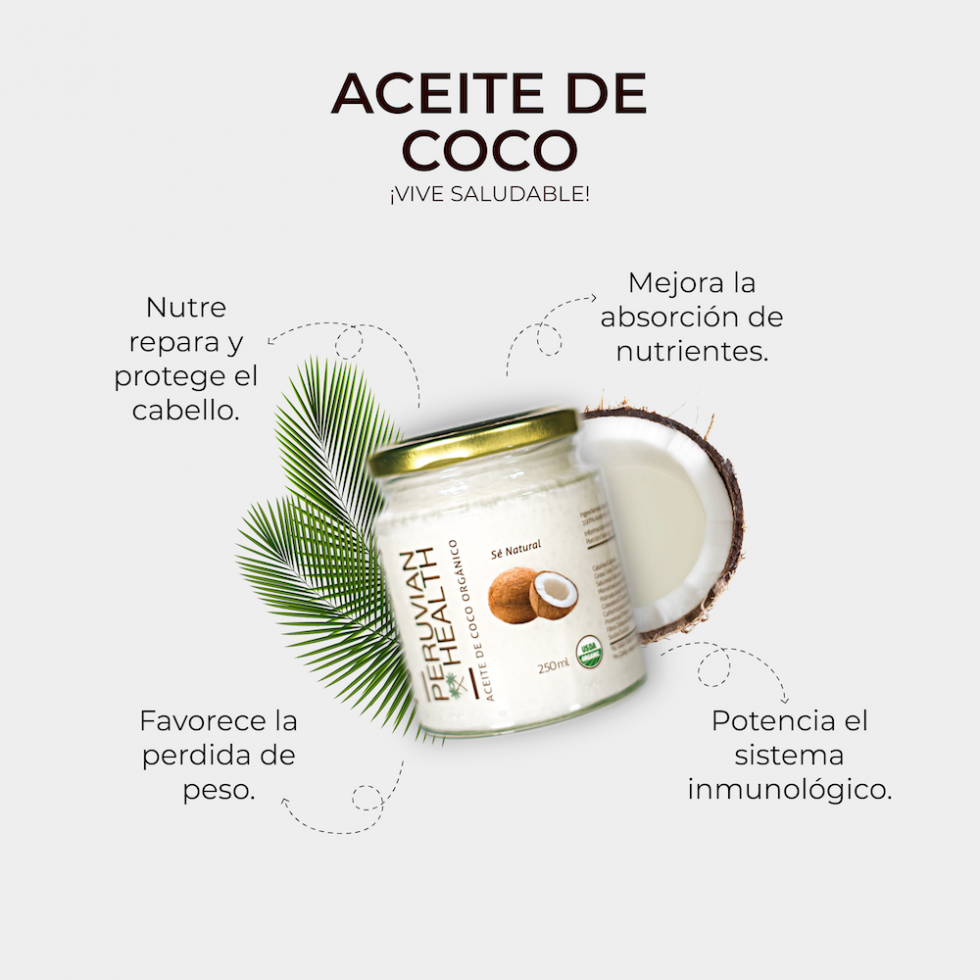 Aceite de Coco Virgen Orgánico 250 ml