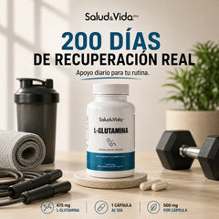 L-Glutamina 500 mg 200 Cápsulas
