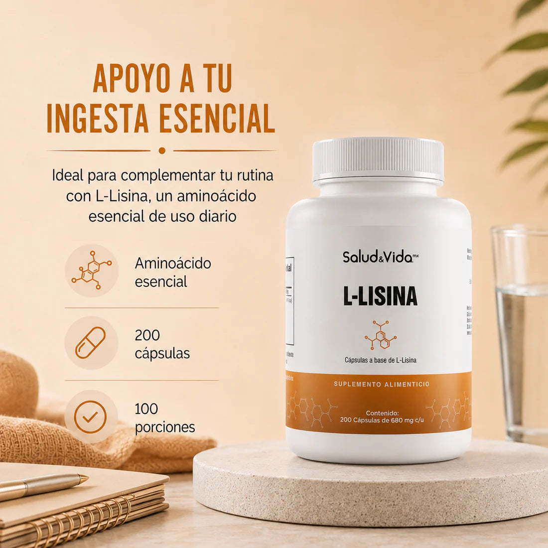 L-Lisina 200 Cápsulas