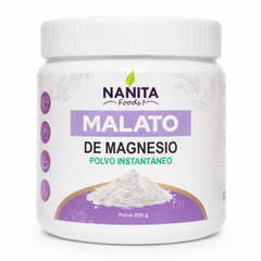 Malato de Magnesio 200g.  Polvo - Pote