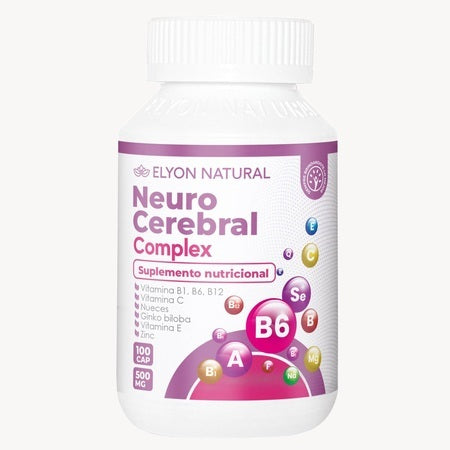 Neuro Cerebral Complex | Concentración, Memoria y Energía Mental | Elyon Natural x 100 cápsulas