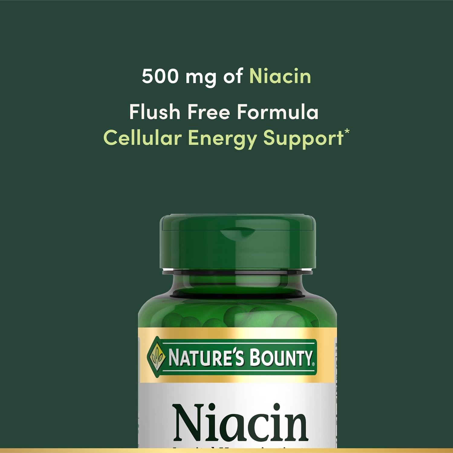Niacin  500mg. 120 cáp.  | Metabolismo, Colesterol, Antioxidante, Piel.