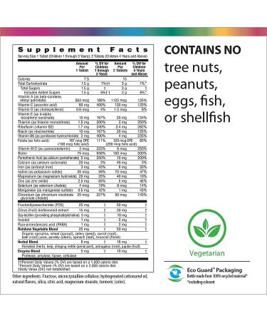 Nutri Stars 120 tabletas masticables  - Multivitaminico para niños - Salud Vida Peru