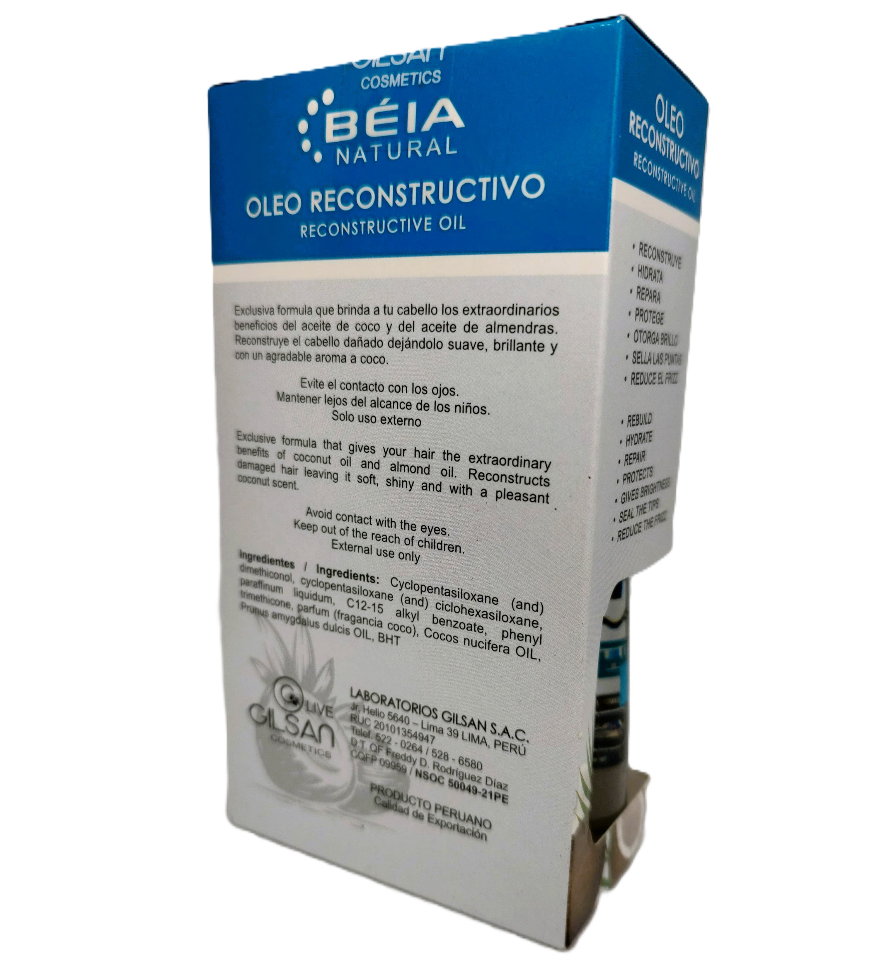 OLEO RECONSTRUCTIVO COCONUT & ALMENDRAS OIL -RECONSTRUCCIÓN CAPILAR