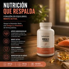 Omega 3 + Vitamina E 100 Cápsulas