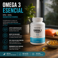 Omega 3 con Aceite de Salmon de Islandia 1000 mg 200 Cápsulas
