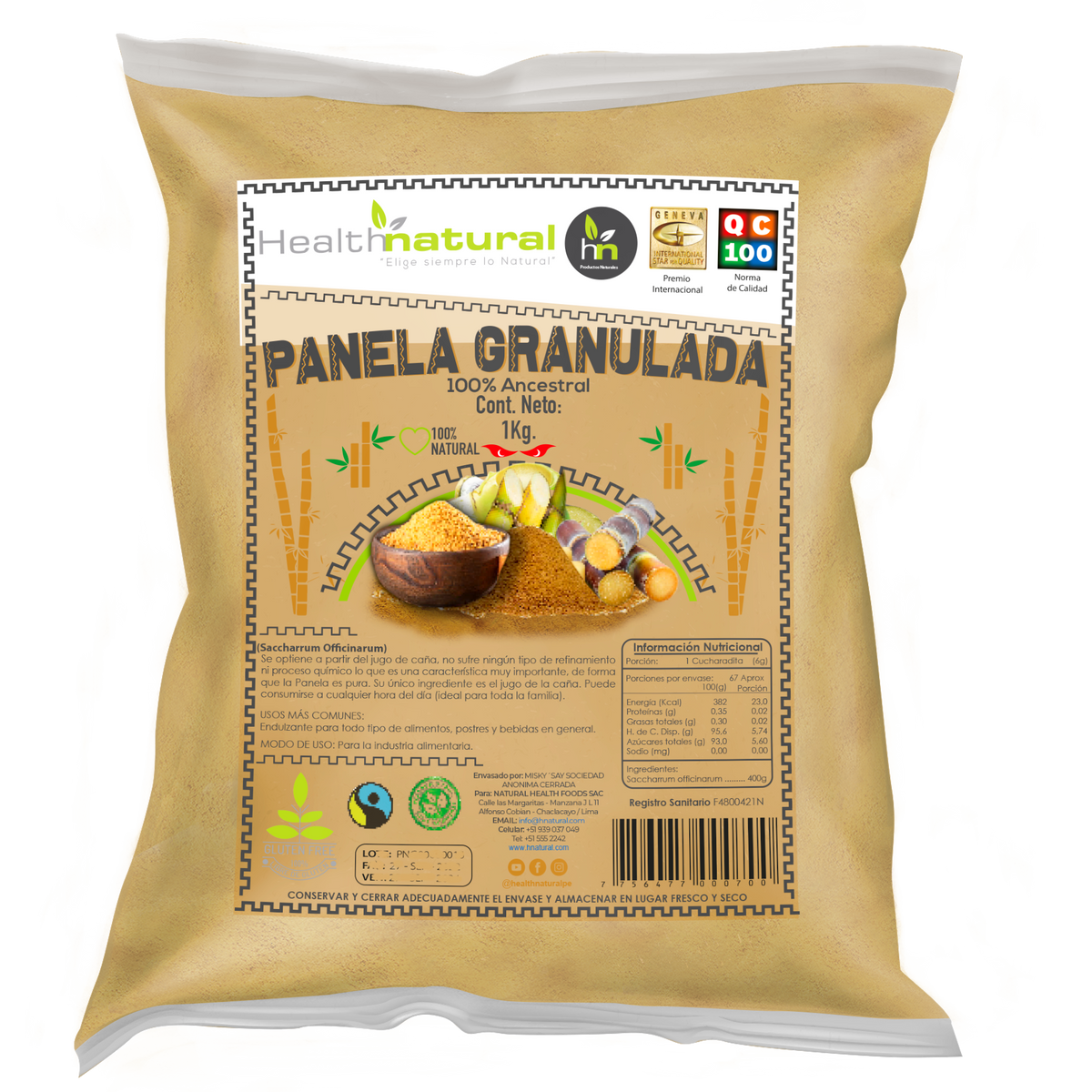 Panela granulada 1kg