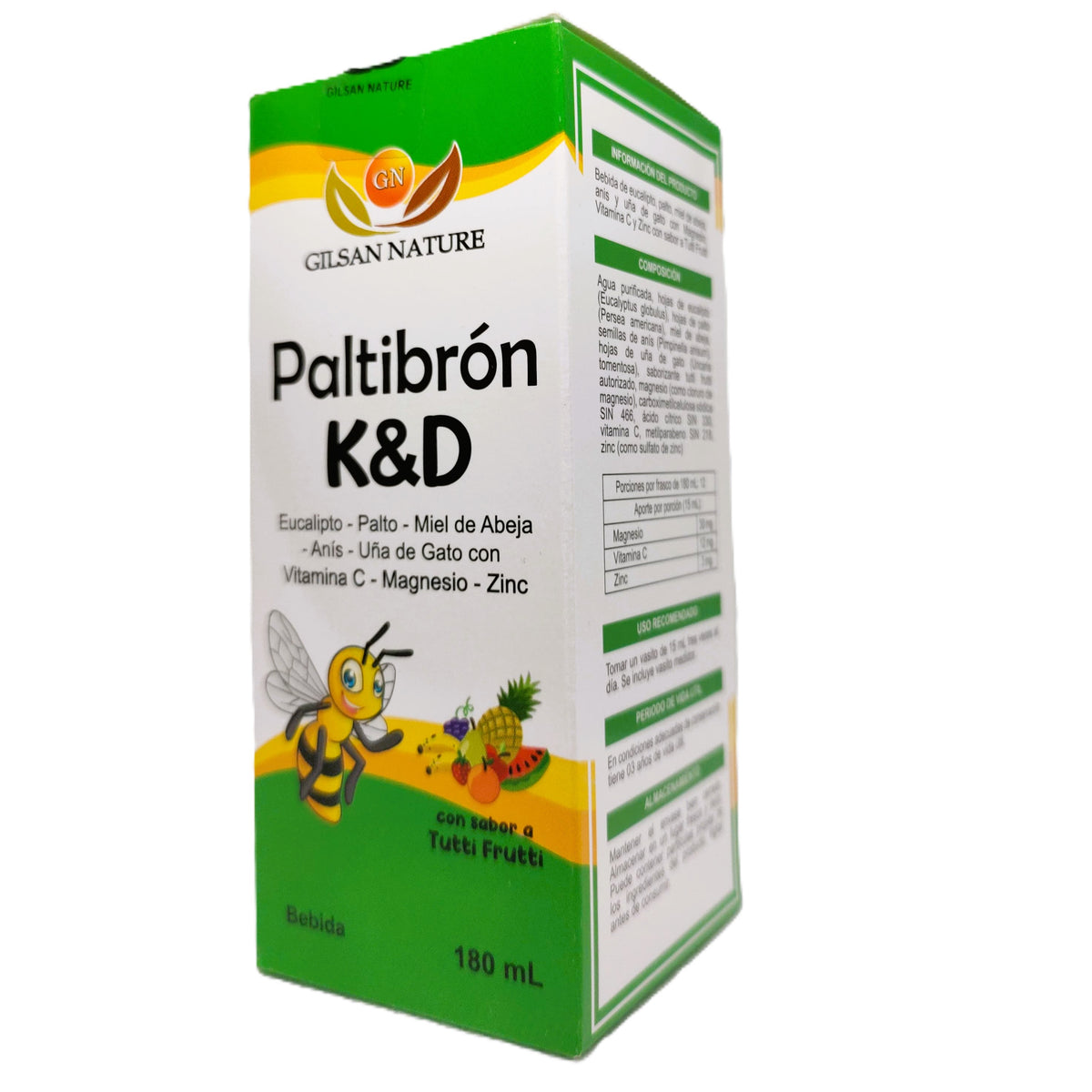 Paltibrón K & D 180ml. - Sabor Ttti Frutti - Infecciones respiratorias