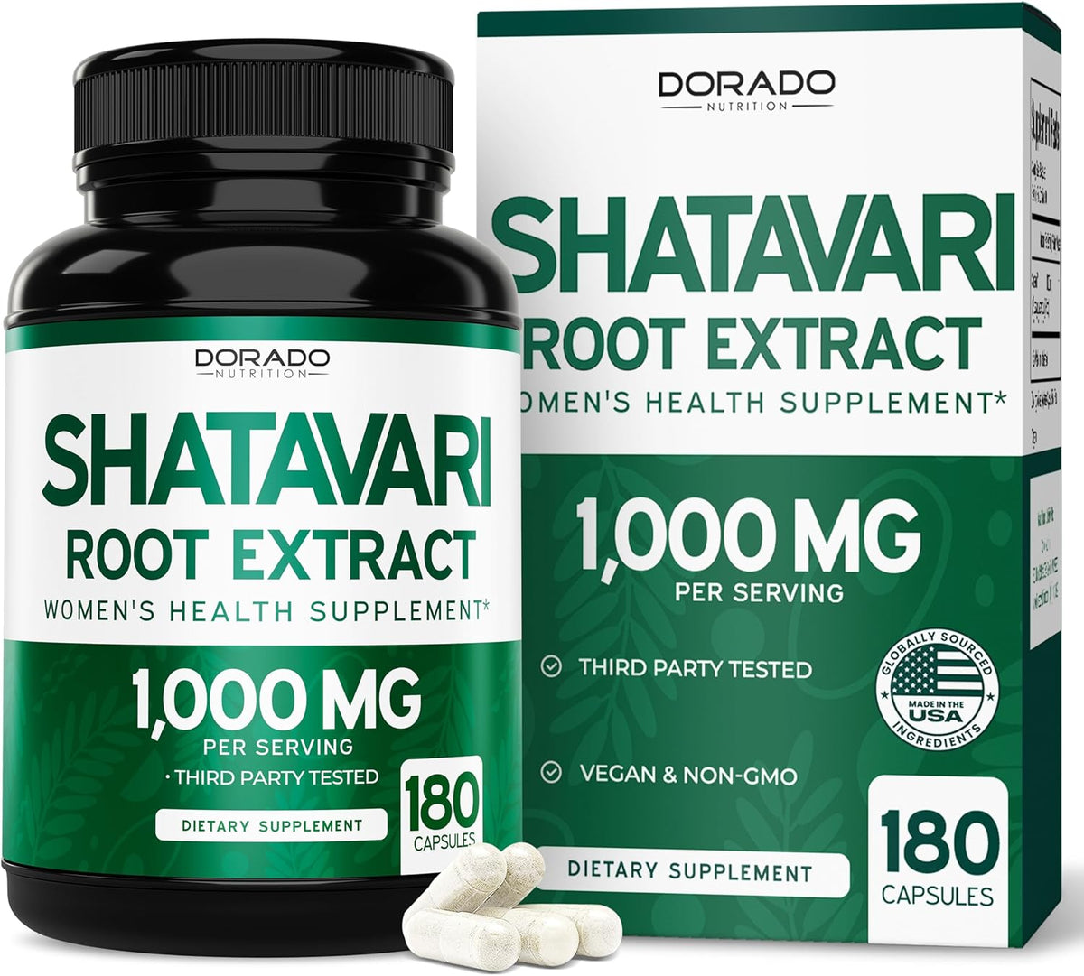 SHATAVARI 1000MG 180 CÁPSULAS  | Hemorragias, Tumores en mujeres, Menopausia, Fertilidad, Menstruación.