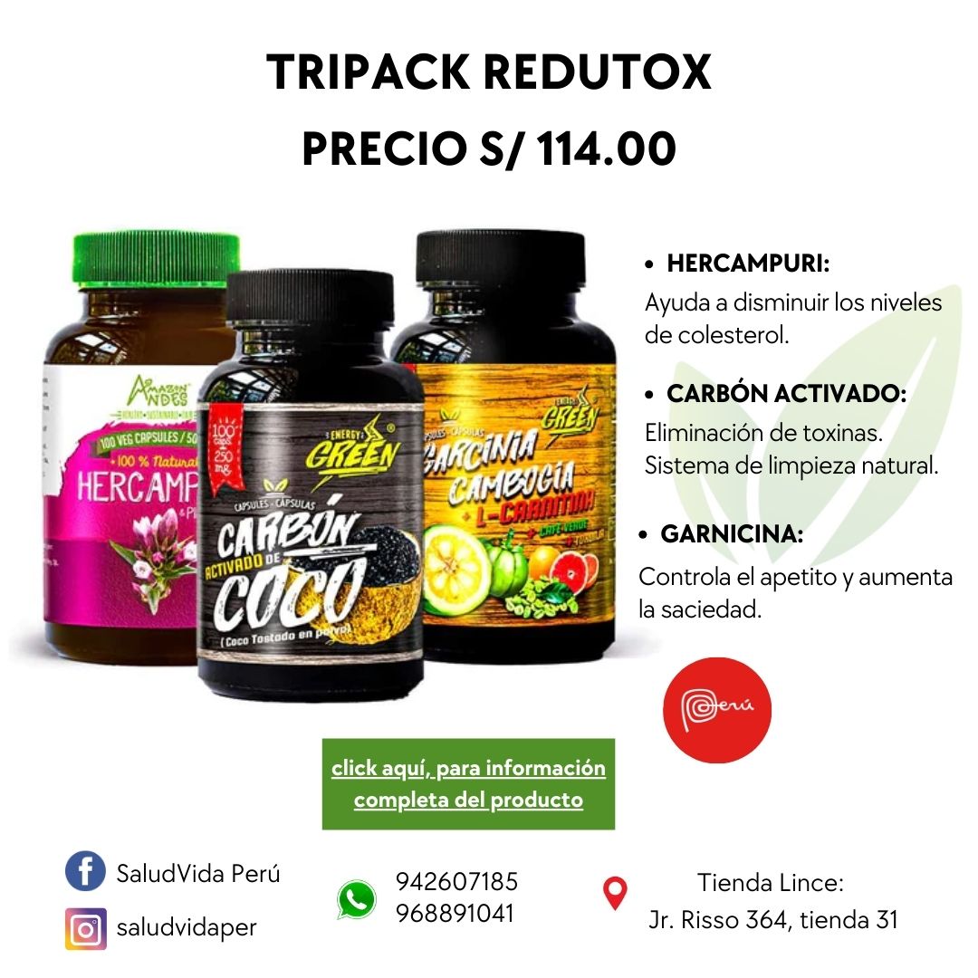 Pack Redutox – Garcinia Cambogia, Hercampuri con Piña y Carbón Activado