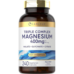 Magnesio Complex 500mg, 240 Capsules - Malate + Glycinate + Citrate