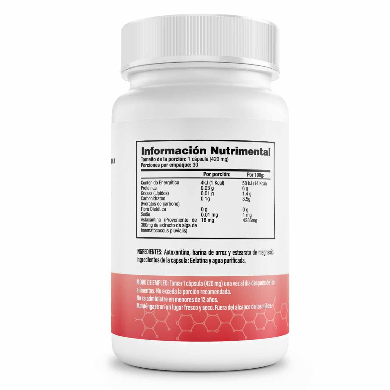 Astaxantina 30 Cápsulas