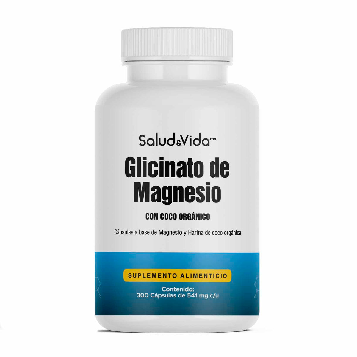 Glicinato de Magnesio 2440mg 300 Cápsulas