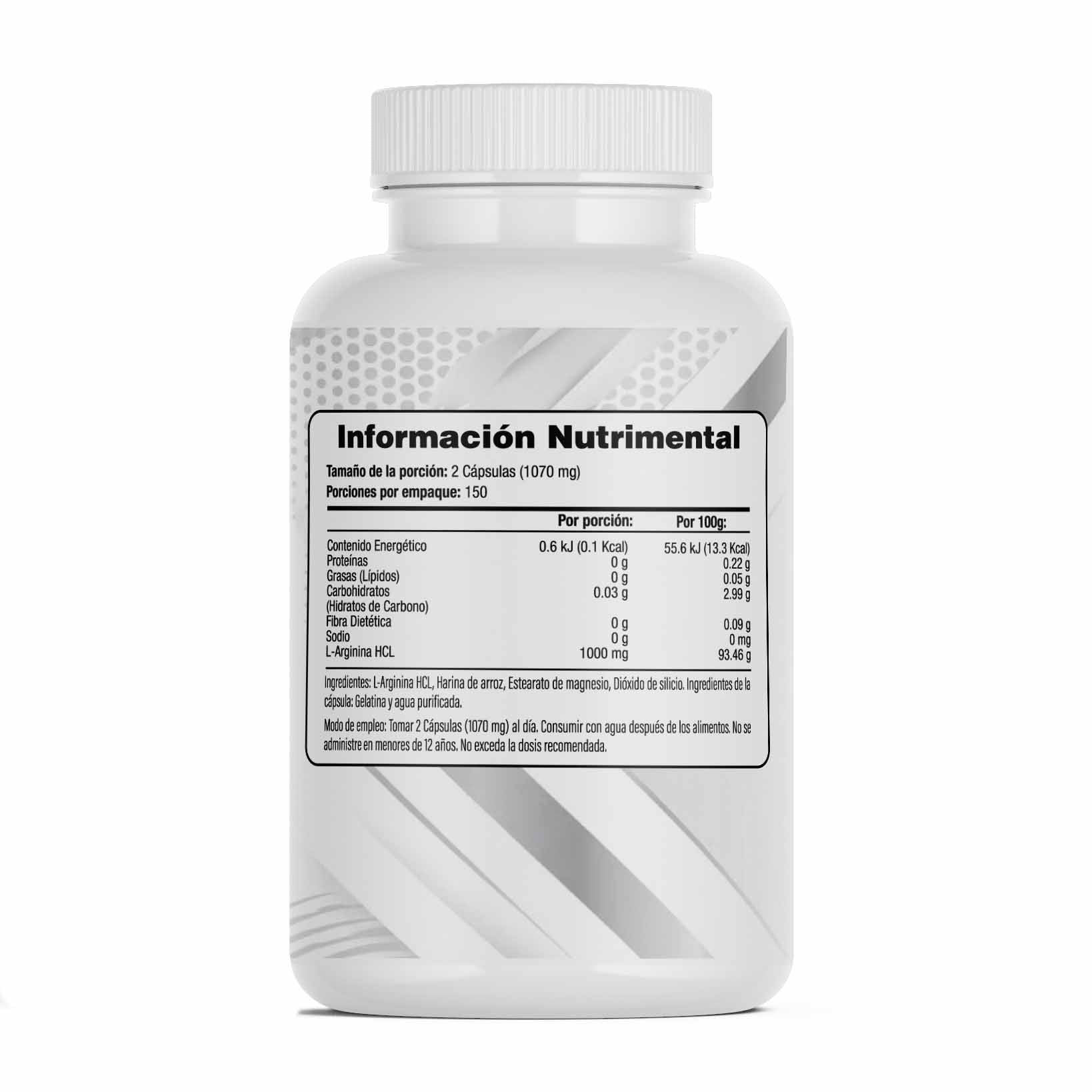 L-Arginina 300 Cápsulas 1000 mg