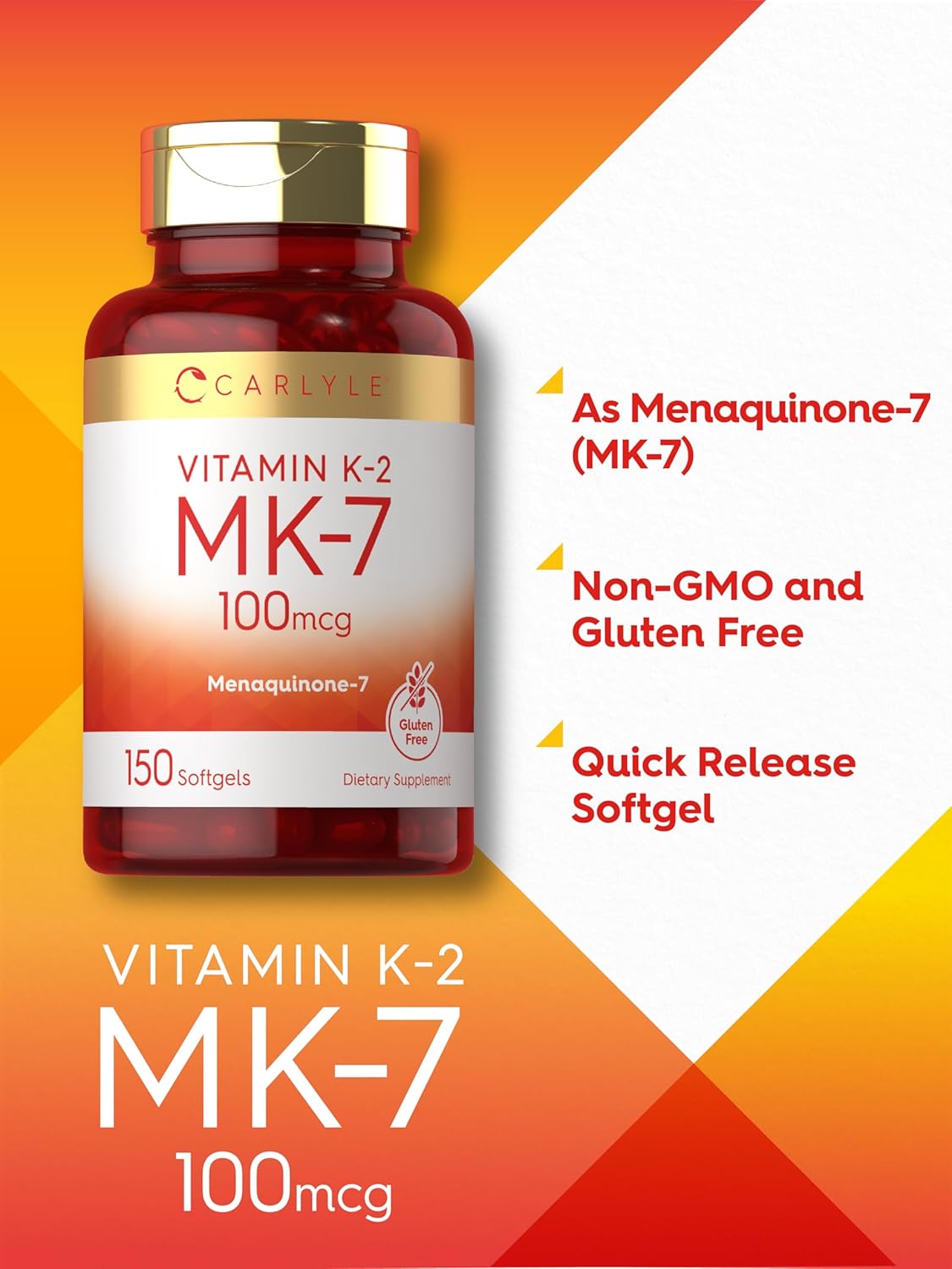 Vitamin K2 MK7 100 mcg | 150 Cápsulas