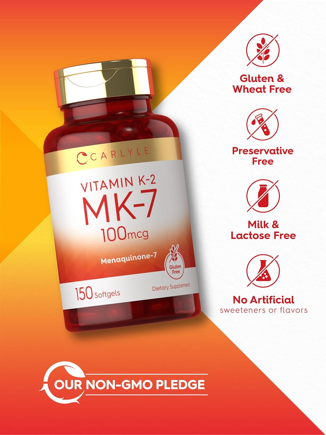 Vitamin K2 MK7 100 mcg | 150 Cápsulas