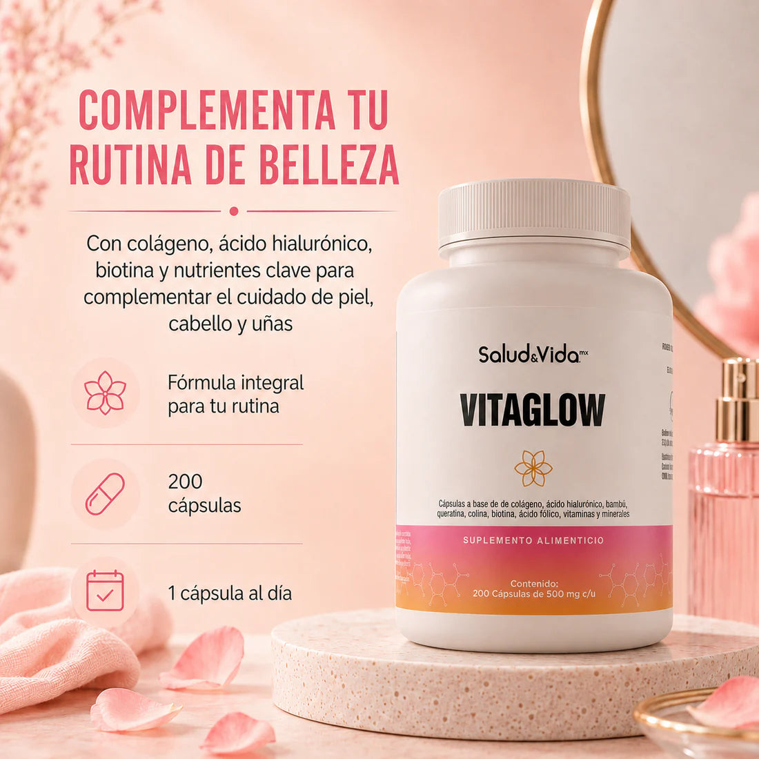 Vitaglow 500mg 200 Cápsulas
