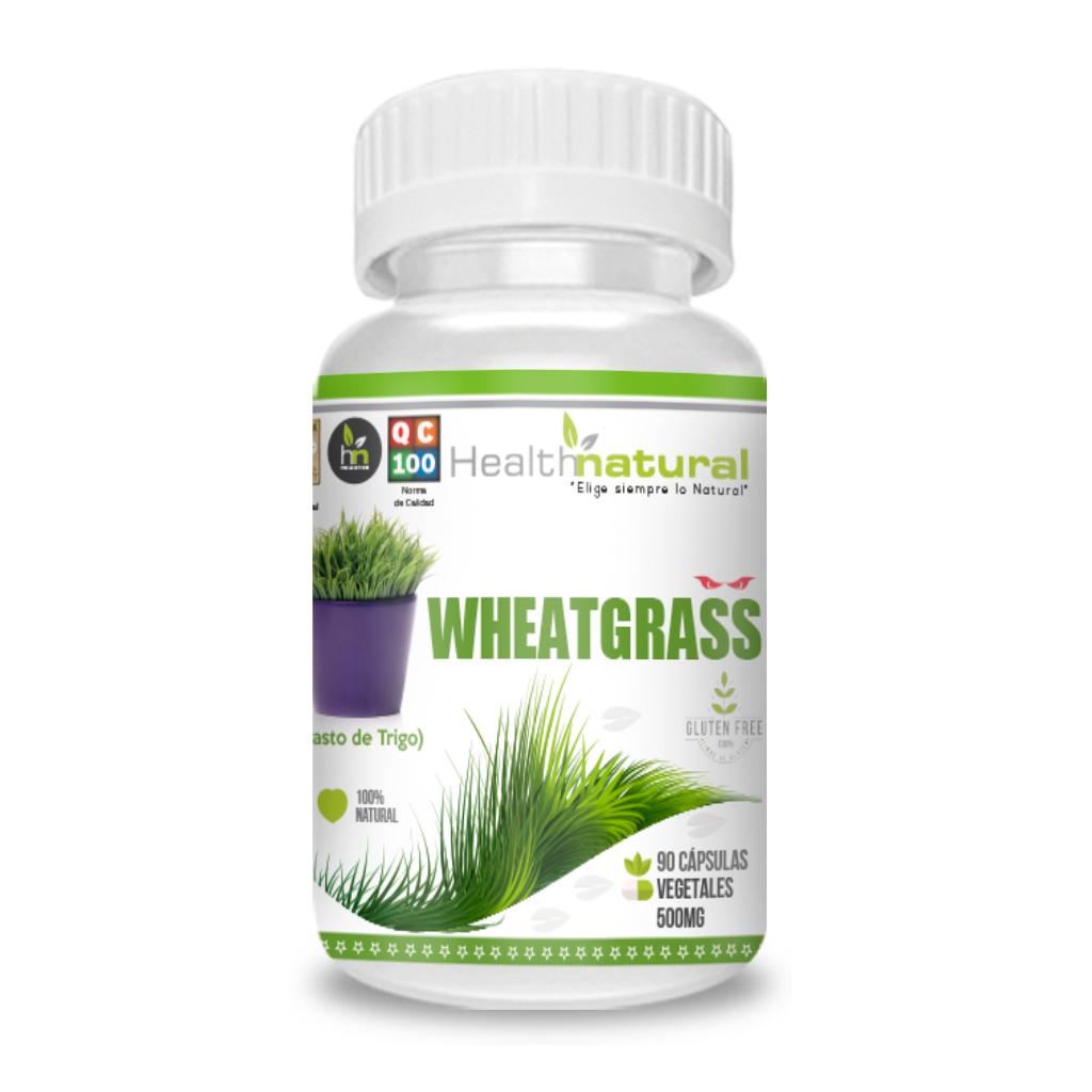 Wheatgrass 90 cápsulas 500mg - Desintoxica y Regenera el Hígado.