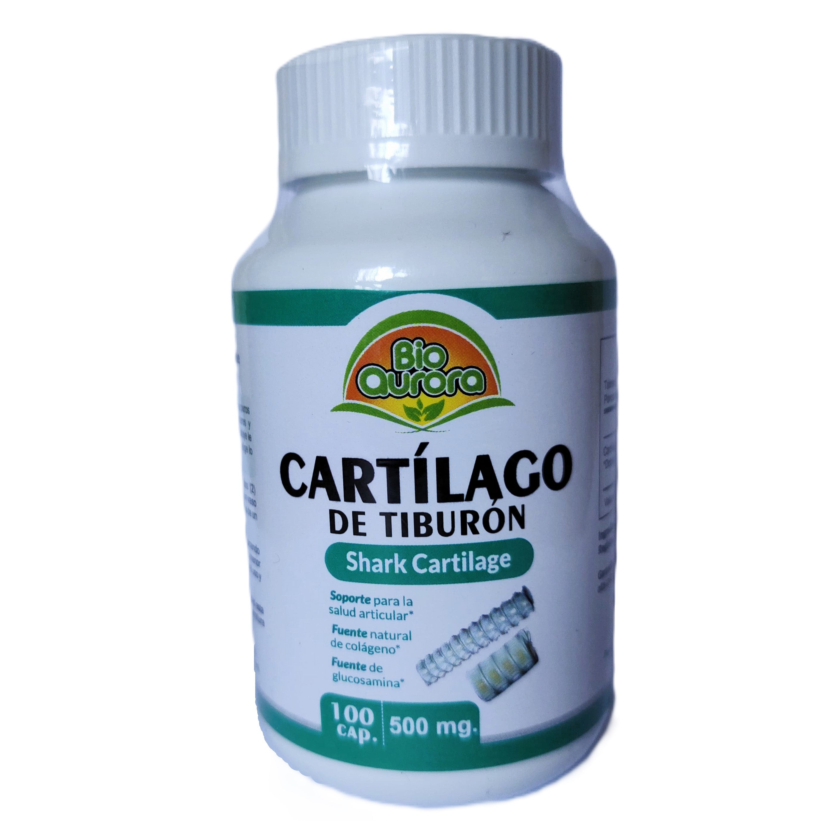 Cartílago de tiburón 100 cápsulas 500mg