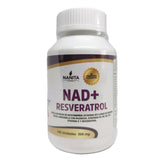 NAD+ RESVERATROL 100 CÁPSULAS 500MG | Longevidad, memoria, salud general.