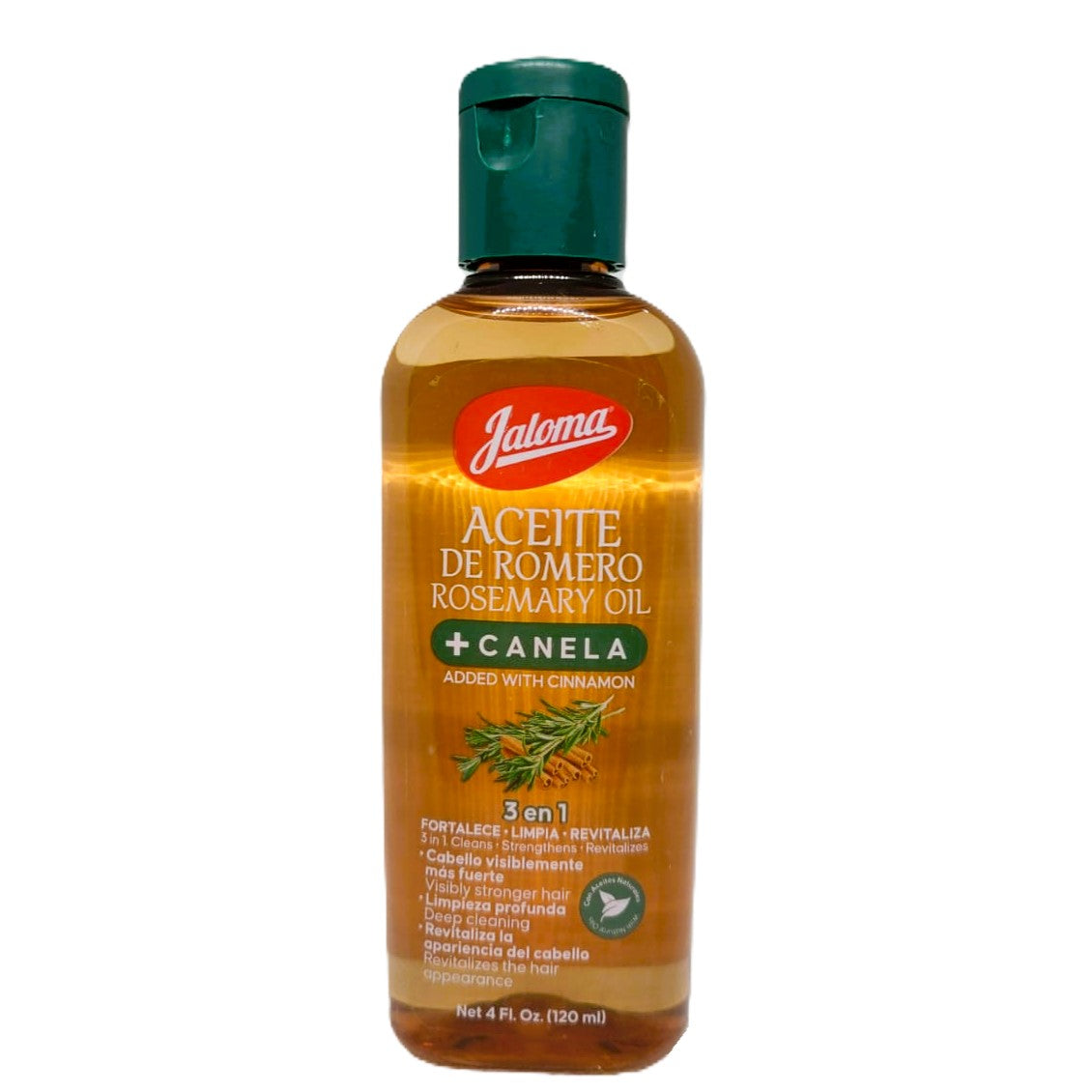 ACEITE DE ROMERO CON CANELA 120ML JALOMA MEXICANO | Fortalece, Limpia y Revitaliza.