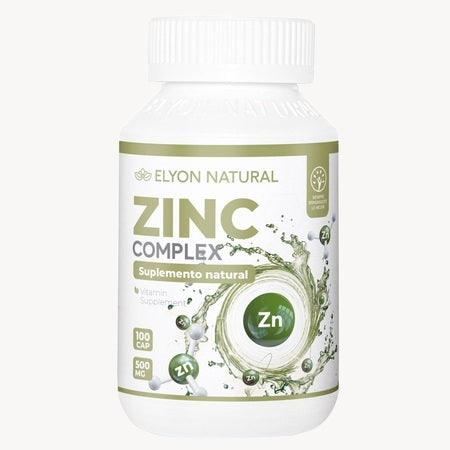 Zinc Complex 500mg 100 cápsulas -  Refuerza tu Inmunidad, Energía y Vitalidad Masculina