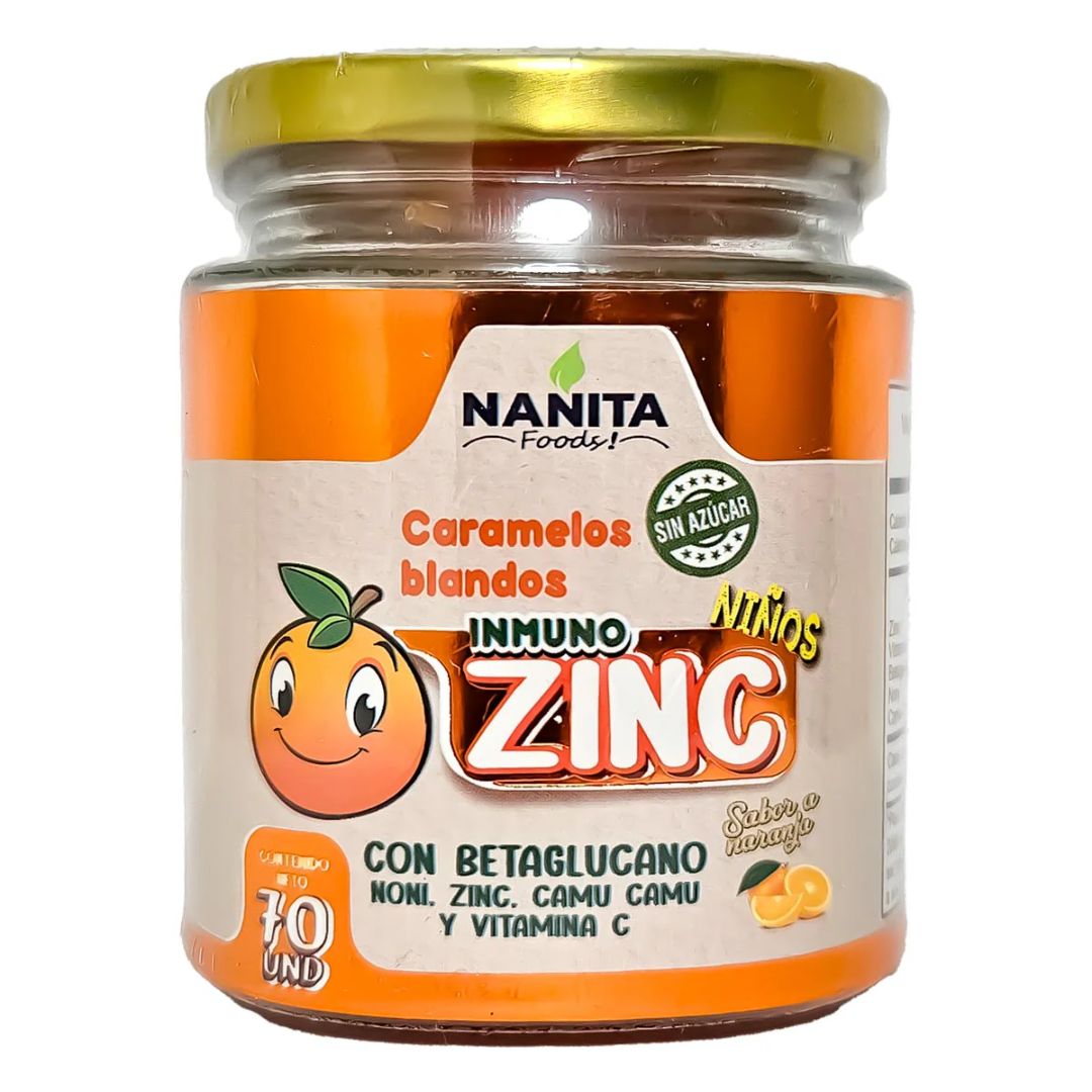 Zinc gomitas para niños 70 unidades