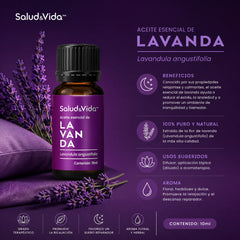 Kit de 6 Aceites esenciales para Aromaterapia 10ml.