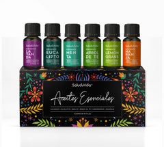 Kit de 6 Aceites esenciales para Aromaterapia 10ml.