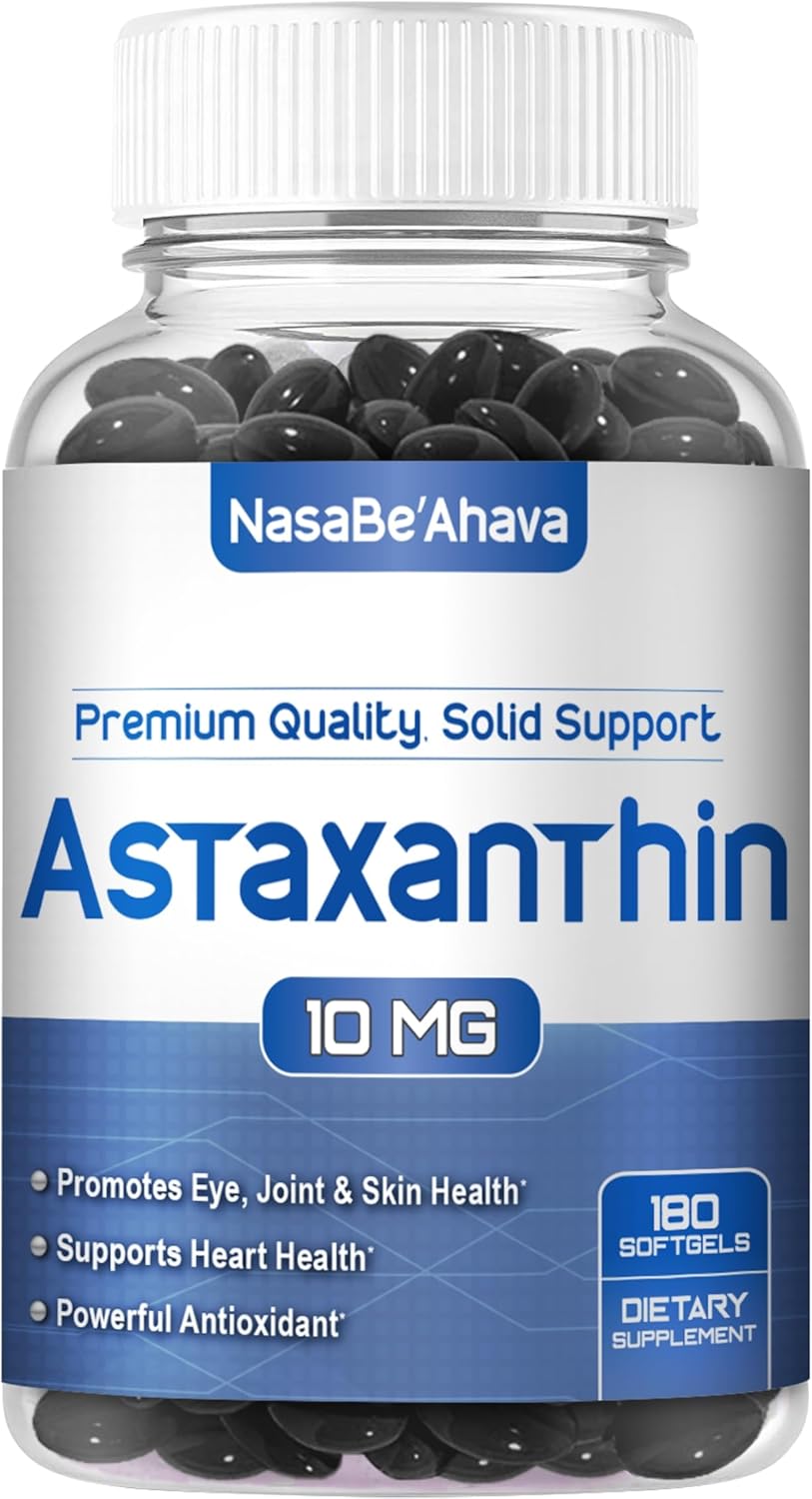 ASTAXANTHIN 180 CÁPSULAS 10MG | Antioxidante, Mejora la vista, Trigliceridos, Inflamación, Sistema inmunológico.